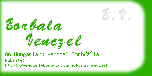 borbala venczel business card